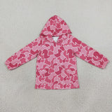 GT0866 Hunting Camo Pink Hoodie Kids Girl Pullover