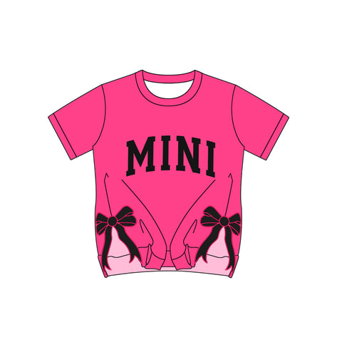 Preorder 01.09 GT0917 MINI Pink Kids Girl Shirt Top