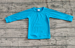 Preorder GT0969 Blue Yoga Kids Long Sleeves Shirt Top