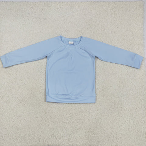 GT0970 Blue Purple Yoga Kids Long Sleeves Shirt Top