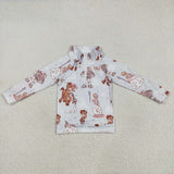 GT0989 Cartoon Toys Zipper Kids Boys Pullover