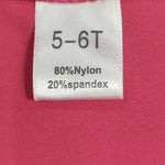 GT1010 Pink Solid Color Kids Yoga Sports Vest