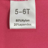 GT1010 Pink Solid Color Kids Yoga Sports Vest