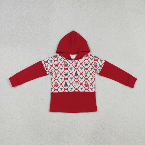 GT1042 Christmas Santa Trees Hoodie Kids Pullover
