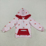 GT1047 Christmas Santa Pink Hoodie Kids Pullover