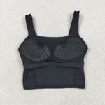 US Warehouse GSPO2037 Active Wear Sports Black Women Adult's Yoga Clothes