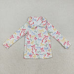 GT1065 Coquette Bows Yoga Girls Zipper Pullover