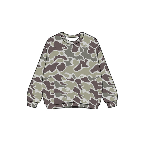 Preorder 08.23 GT1124 Fashion Camo Women Sweatshirt Adult's Shirt Pullover