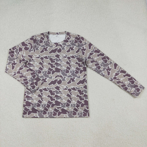 GT1124 Fashion Camo Women Yoga Adult's Shirt Pullover