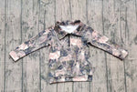 Preorder Samples GT1180 Hunting Forest Elk Zipper Yoga Kids Girls Pullover
