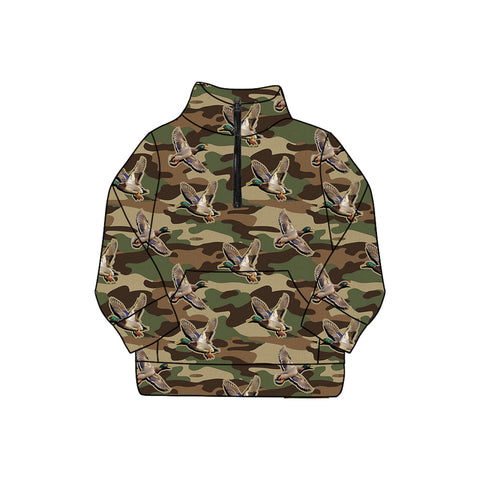 Preorder MOQ 5 Pcs GT1177 Adult women duck camo top yoga