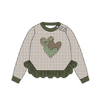 Preorder 10.01 MOQ 5 pcs GT1225 Hunting Camo Love Kids Girls Shirt Top