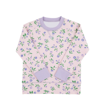 Preorder 10.06 MOQ 5 pcs GT1232 Flower Purple Kids Girls Shirt Top