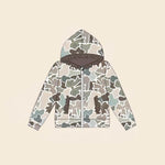 Preorder Samples GT1263 Hunting Camo Bows Hoodie Kids Girls Zipper Coat (12-18M to 7-8T)
