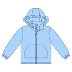 Preorder 10.20 MOQ 5 pcs GT1278 Solid Color Hoodie Kids Girls Zipper Coat
