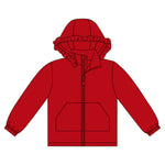 Preorder 10.20 MOQ 5 pcs GT1283 Solid Color Hoodie Kids Girls Zipper Coat