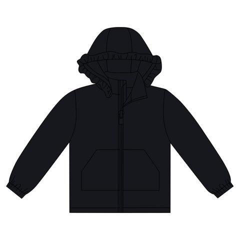 Preorder 10.20 MOQ 5 pcs GT1286 Solid Color Hoodie Kids Girls Zipper Coat