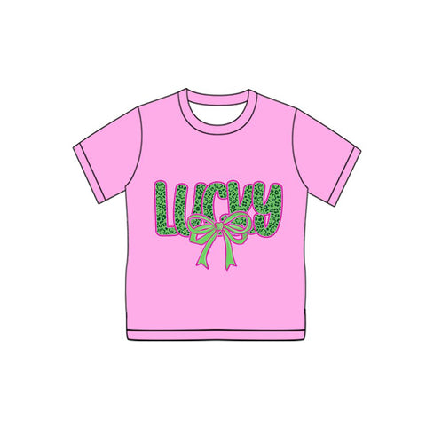 Preorder 10.23 MOQ 5 pcs GT1301 Lucky Leopard Green Adult's Shirt Top