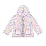 Preorder 10.28 MOQ 5 pcs GT1309 Coquette Bows Pink Hoodie Kids Girls Coat