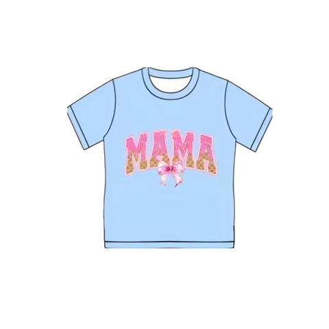 Preorder 10.28 MOQ 5 pcs GT1310 Ice Cream MAMA Pink Adult's Shirt Top