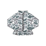 Preorder 11.16 MOQ 5 pcs GLP2993 Hunting Camo Yoga Coat Girls Set