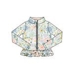 Preorder 11.16 MOQ 5 pcs GLP3003 Flower Yoga Coat Girls Set