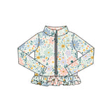 Preorder 11.16 MOQ 5 pcs GLP3003 Flower Yoga Coat Girls Set