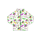 Preorder 11.17 MOQ 5 pcs GLP3026 Mardi Gras Mask Yoga Coat Girls Set