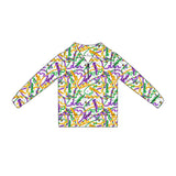 Preorder 11.17 MOQ 5 pcs GLD1404 Mardi Gras Mask Yoga Pullover Girls Skorts Set