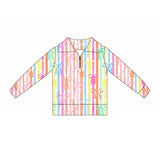 Preorder 11.17 MOQ 5 pcs GLD1419 Colorful Bows Yoga Pullover Girls Skorts Set