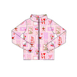 Preorder 11.24 MOQ 5 pcs GLP3111 Valentine's Day Flower Be Mine Yoga Coat Girls Set