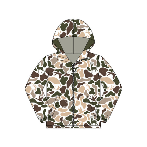 Preorder 12.07 MOQ 5 pcs GT1429 Hunting Camo Hoodie Women Adult's Coat