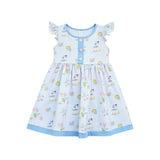 Preorder 02.03 MOQ 5 pcs GSPO2280 Goose Flower Blue Girls Set