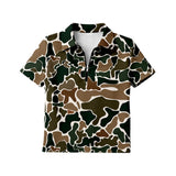 Preorder MOQ 5 pcs each Hunting Camo Women Adult's Zipper Shirt