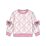 Preorder MOQ 5 pcs Each Style Pumpkin Bows Cute Kids Girls Shirt