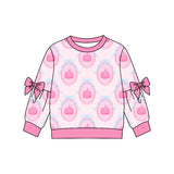 Preorder MOQ 5 pcs Each Style Pumpkin Bows Cute Kids Girls Shirt
