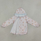 GT1660 Pumpkin Bows Pink Kids Hoodie Zipper Coat