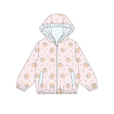 Preorder MOQ 5 pcs Each Style Pumpkin Bows Ruffles Cute Kids Girls Hoodie Coat