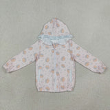 GT1660 Pumpkin Bows Pink Kids Hoodie Zipper Coat