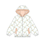 Preorder MOQ 5 pcs Each Style Pumpkin Bows Ruffles Cute Kids Girls Hoodie Coat