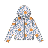 Preorder MOQ 5 pcs Each Style Pumpkin Bows Scallop Edge Kids Girls Hoodie Coat