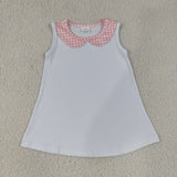 GBO0538 Pink Plaid Cute Baby Bummie Diaper Outfits