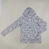 Hunting Camo Grey Mommy And Me Hoodie Zipper Pullover Shirt