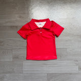 Preorder Samples GT1728 Solid Color Red Yoga Kids Boys Polo Shirt Top