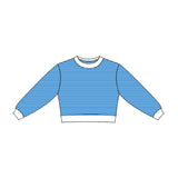 Preorder MOQ 5 pcs Each Style Colorful Stripe Yoga Kids Girls Long Sleeves Shirt