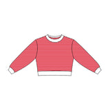 Preorder MOQ 5 pcs Each Style Colorful Stripe Yoga Kids Girls Long Sleeves Shirt