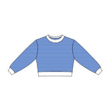 Preorder MOQ 5 pcs Each Style Colorful Stripe Yoga Kids Girls Long Sleeves Shirt