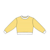 Preorder MOQ 5 pcs Each Style Colorful Stripe Yoga Kids Girls Long Sleeves Shirt