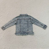 SALE GT1753 Fashion Denim Jacket With Tassel