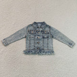 SALE GT1753 Fashion Denim Jacket With Tassel